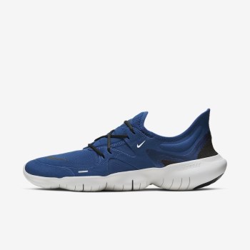 Nike Free RN 5.0 - Férfi Futócipő - Kék/Platina/Fekete